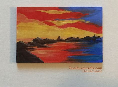 Watercolor Ocean Sunset at GetDrawings | Free download