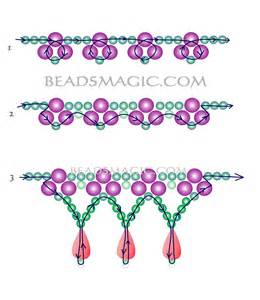 Free pattern for beaded bridal necklace Monica | Beads Magic