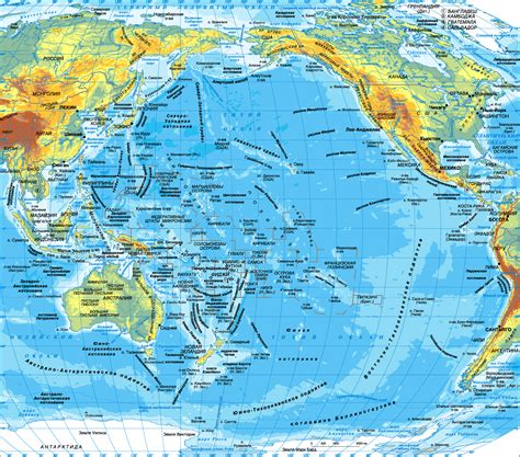 Map of Pacific Ocean. Maps of Pacific Ocean — Planetolog.com