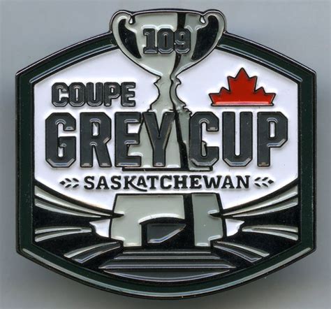 a badge with the words coupe greycup on it