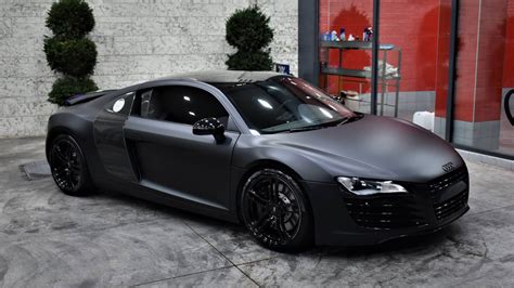 AUDI R8 in Matte Perfect Black - 3DCARBON