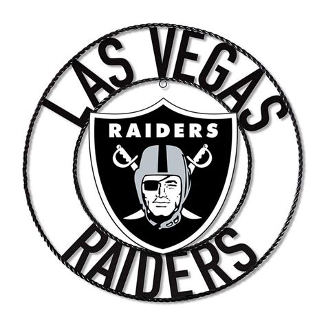 IMPERIAL Las Vegas Raiders Team Logo 24 in. Wrought Iron Decorative Sign IMP 584-1010 - The Home ...