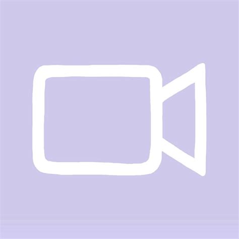 Lavender FaceTime App Icon | Iphone photo app, App icon, Iphone ...