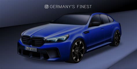 2023 BMW M5 render shows a classy and sporty design