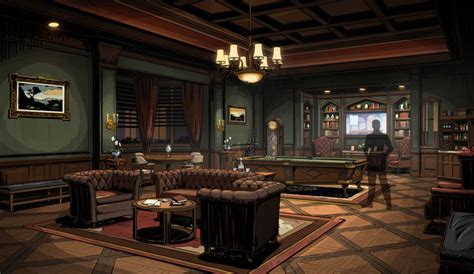 ArtStation - Batman Season 1 - Wayne Manor Parlor, Gray Rogers | Wayne manor, Manor interior ...