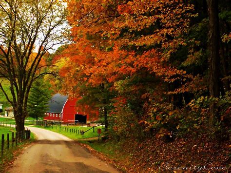 Barn in Autumn Landscape HD desktop wallpaper : Widescreen : High Definition : Fullscreen