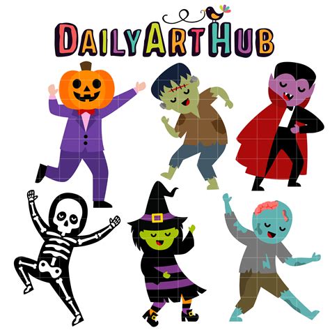 Monster Dance Party Clip Art Set – Daily Art Hub – Free Clip Art Everyday