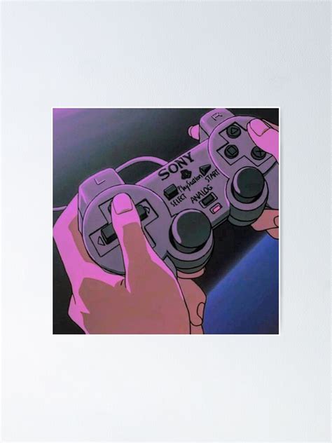 "Gamer Girl Video Games Aesthetic Controller Art" Poster for Sale by ...