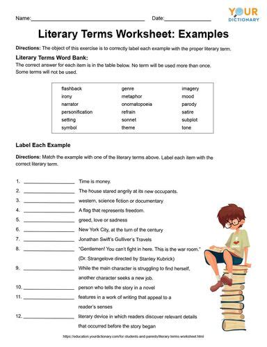 30 Literary Devices Worksheet Pdf - support worksheet