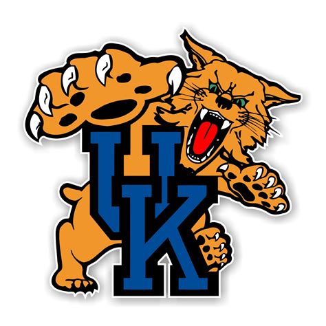 University of Kentucky Wildcats "UK" Precision Cut Decal / Sticker