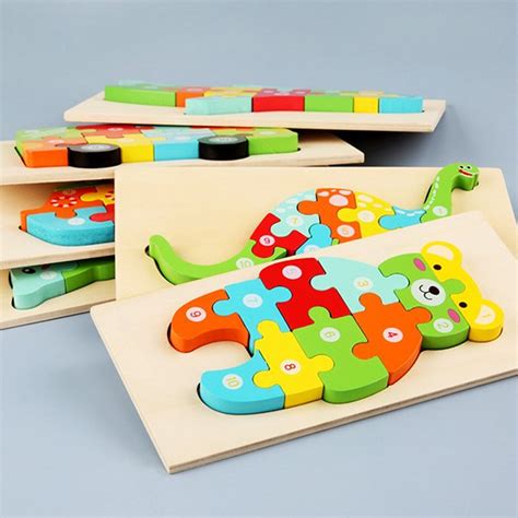 China Good Quality Colorful Animal Design 3D Wooden Puzzle Toy