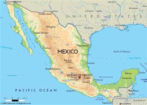 Mexico Map, Mexico Physical Map | World Maps