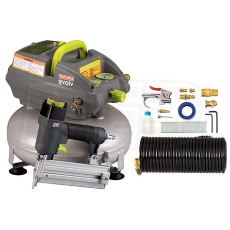 Craftsman 42081 Evolv 3-Gallon Pancake Air Compressor with Brad Nailer & Accessory Kit