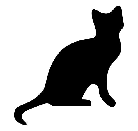 Cartoon black cat vector and white download rr collections png – Clipartix