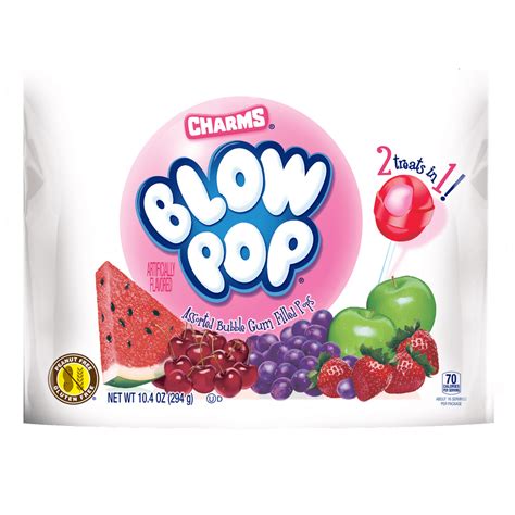 Charms Blow Pops Assorted Flavors Lollipops, 10.4 Oz - Walmart.com ...