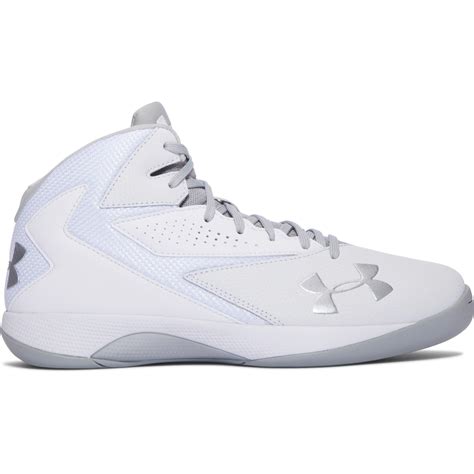 Under Armour Men's Ua Lockdown Basketball Shoes in White for Men - Lyst