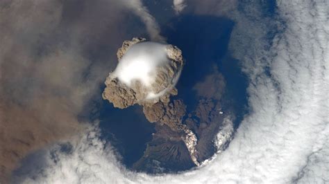 NASA Video Captures Stunning Volcano Eruption View from Space | Live Science