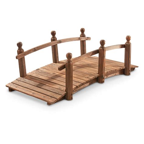 CASTLECREEK Wooden Garden Bridge - 657792, Decorative Accessories at Sportsman's Guide