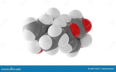 Gibberellic Acid Molecule, Hormone, Molecular Structure, Isolated 3d ...