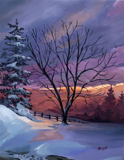 Winter Scene Painting Ideas