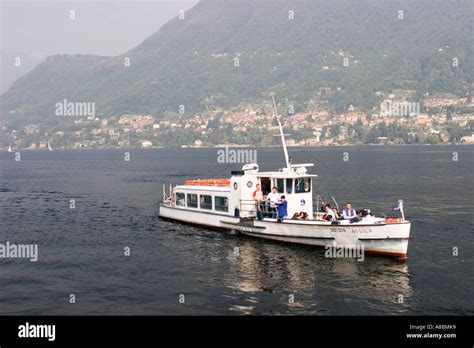 Ferry Boat Lake Como Italy Stock Photo - Alamy