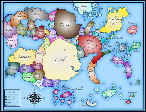 Naruto World Map by Mcskeleton on DeviantArt