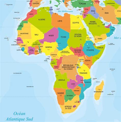 Résultat de recherche d'images pour "carte afrique" | Carte afrique, Carte des continents, Afrique