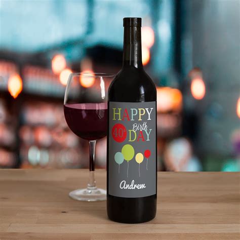 Personalized Birthday Wine Bottle Labels | GiftsForYouNow.com