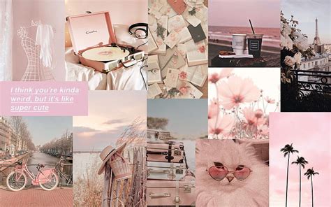 Aesthetic pastel pink. Aesthetic , Cute laptop , Laptop, Pastel Collage HD wallpaper | Pxfuel