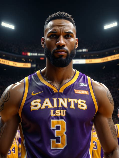 Premium Free ai Images | saints and lsu basketball jersey