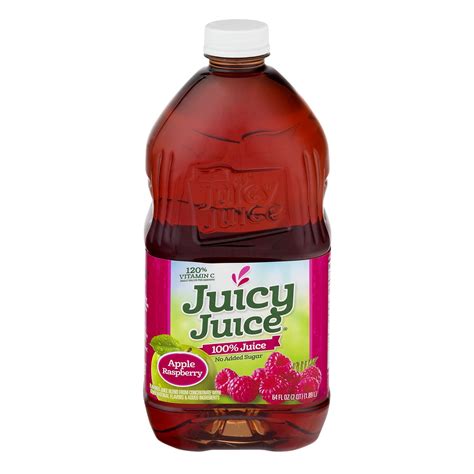 Juicy Juice 100% Apple Raspberry Juice, 64 Fl. Oz. - Walmart.com ...