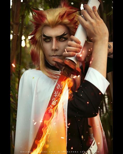 Demon Slayer Rengoku Kyoujurou Male Uniform Cosplay Costume | Cosplay ...