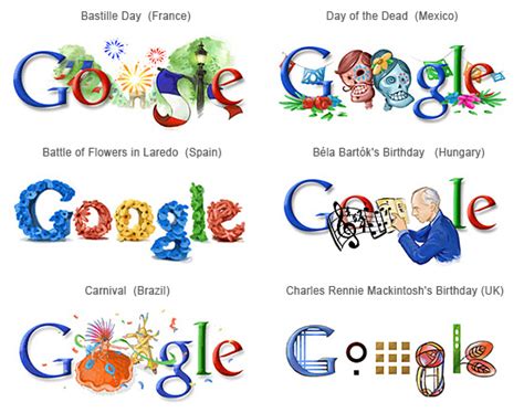 Google Doodles from Different Countries You Haven’t Seen | The Design Inspiration