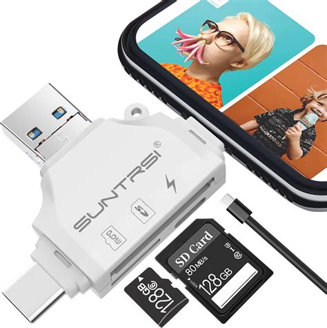 Amazon.com: SD/Micro SD Card Reader for iPhone/ipad/Android/Mac/Computer/Camera,Portable Memory ...