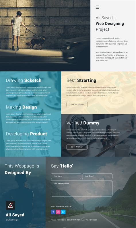 Creative Corporate Website Design Template PSD – Download PSD