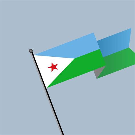 Illustration of Djibouti flag Template 13273296 Vector Art at Vecteezy