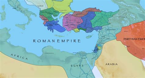 By the first century A.D., the Romans controlled most of the lands around the Mediterranean Sea ...