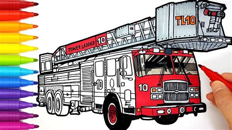 Discover more than 75 fire truck sketch easy super hot - seven.edu.vn