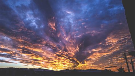 sky, Clouds, Warm colors, Shadow, Winter, Photography, Horizon HD Wallpapers / Desktop and ...