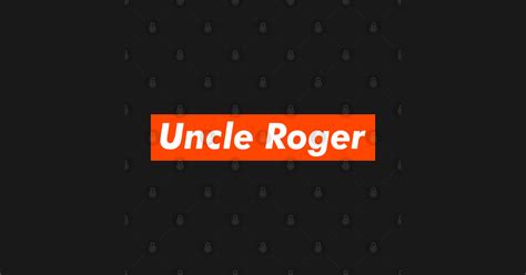 Uncle Roger Logo - Uncle Roger - Sticker | TeePublic