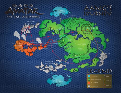 Avatar: The Last Airbender Map :: Behance