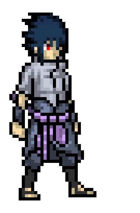 Sasuke Uchiha | Pixel Art Maker