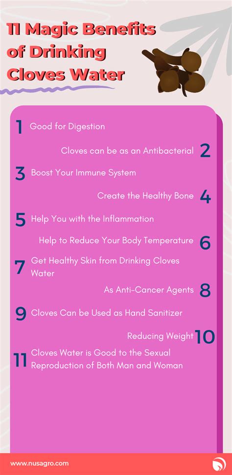 11 Magic Benefits of Drinking Cloves Water - Nusagro