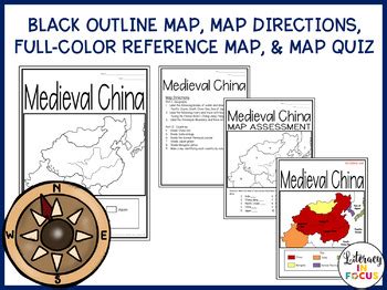 Medieval China Map Lesson & Assessment (Digital and PDF Versions)