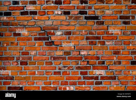 Old and cracked Brick wall Stock Photo - Alamy