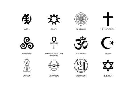 Free Vector | Flat design religious symbol collection