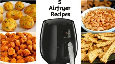 5 Airfryer Snacks Recipes | Tea Time Snacks | Air Fryer Recipes ...