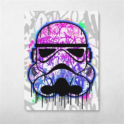 Stormtrooper Graffiti Star Wars Movie Pop Art Wall Art