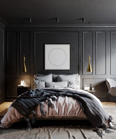 41 Sophisticated Black Themed Bedroom Ideas - Design Swan