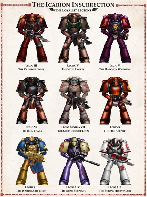 40K Space Marine Legions - Art & Bussines